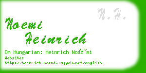 noemi heinrich business card